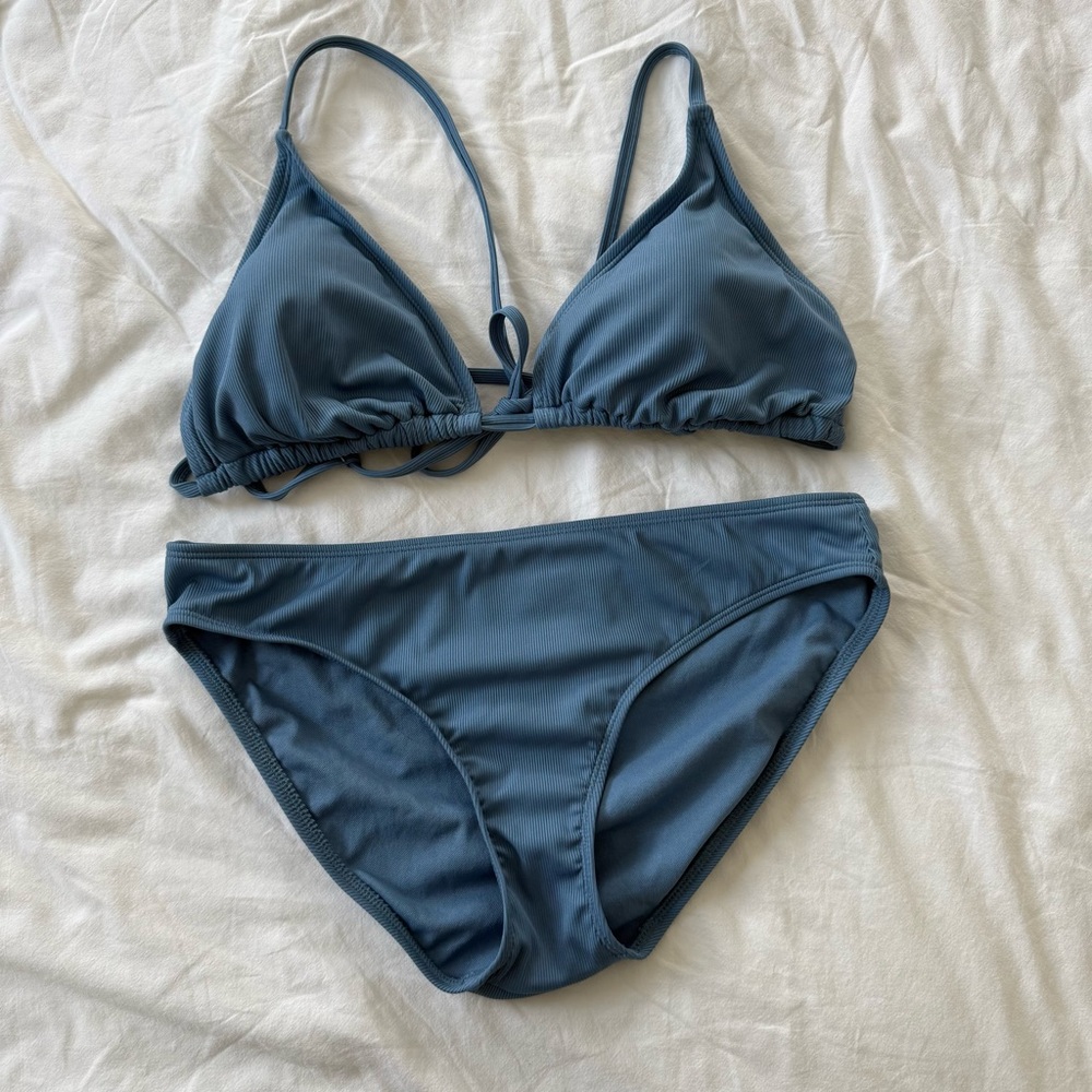 Blue bikini